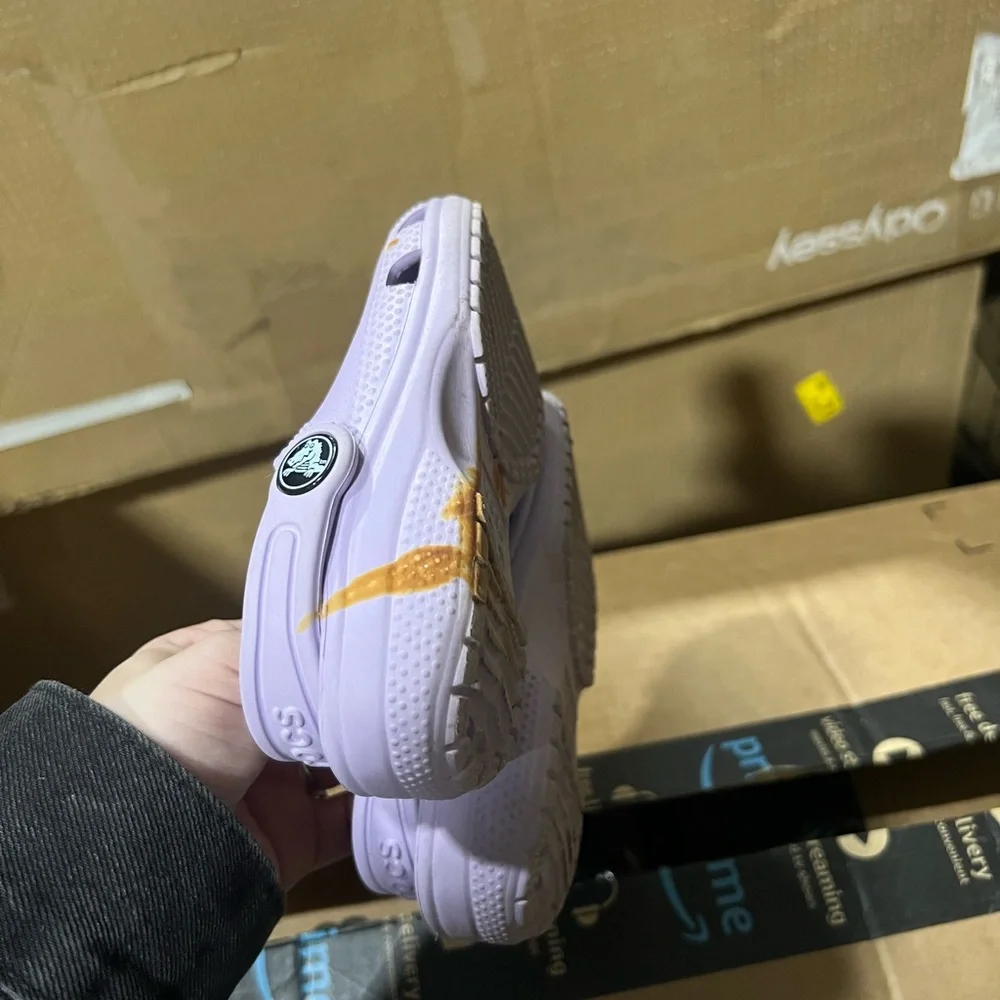 CROCS Orchid Purple Classic Slip On Clogs Size 9 Children's